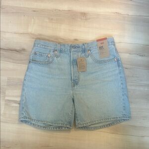 Levi's Women's Classic Light Blue Jean Shorts High Waisted